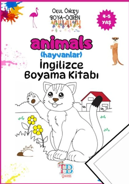 Animals (Hayvanlar)Boyama Kitabı ürün görseli 1