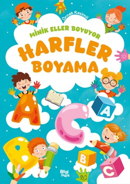 Minik Eller Boyuyor – Harfler Boyama Kitabı (Örnek Resimli) ürün görseli 1
