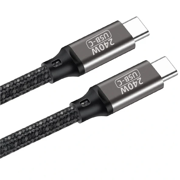 QG02 Type-C to Type-C PD3.1 Data Kablosu 240W 480Mbps 1 Metre ürün görseli 1