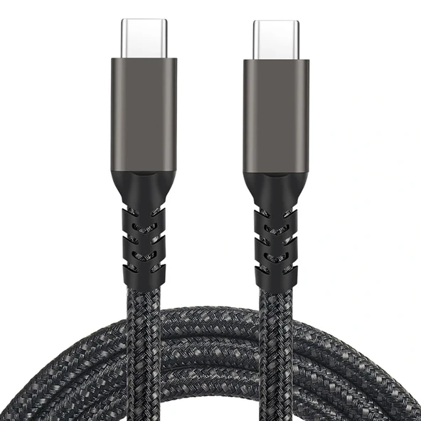 2.Jenerasyon Type-C to Type-C USB3.2 PD Data Kablosu 100W 20Gbps 4K@60Hz 3 Metre ürün görseli 1