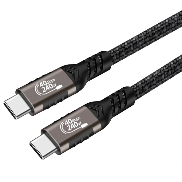 QG01 Type-C to Type-C USB4 PD Data Kablosu 240W 40Gbps 8K@60Hz 1.2 Metre ürün görseli 1