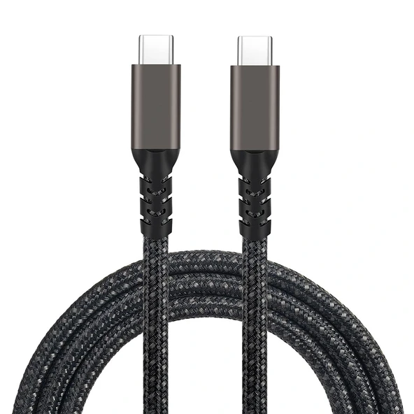 2.Jenerasyon Type-C to Type-C USB3.2 PD Data Kablosu 100W 20Gbps 4K@60Hz 1 Metre ürün görseli 1