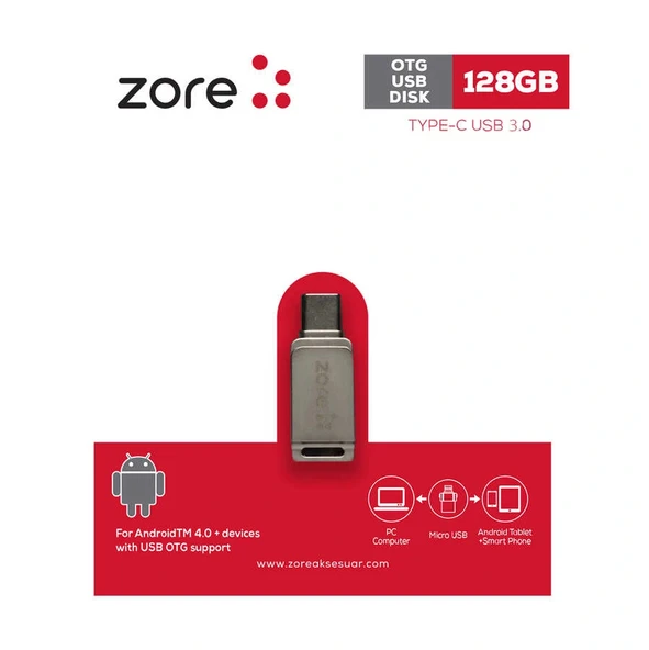 3.0 Type-C Metal OTG 128 GB ürün görseli 1