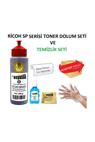 Ricoh Sp111 Yazıcı Uyumlu Toner Dolum Seti 200gr ürün görseli 1