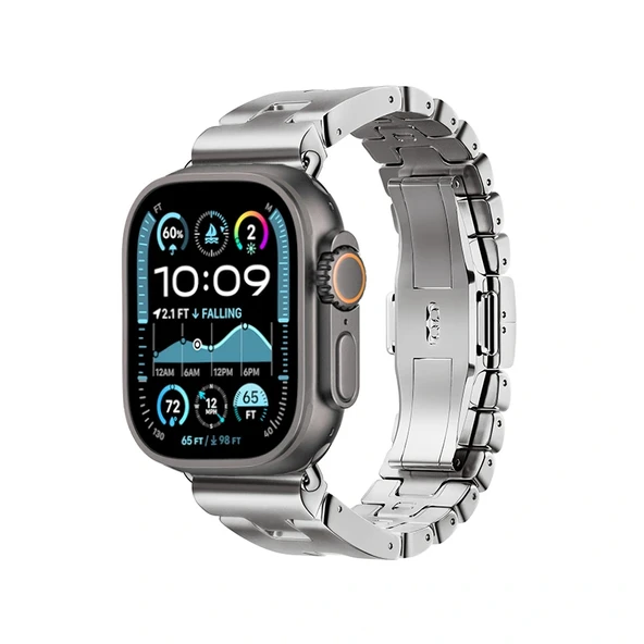 Watch Ultra 49mm Uyumlu-125 Metal Kordon Strap Kayış ürün görseli 1