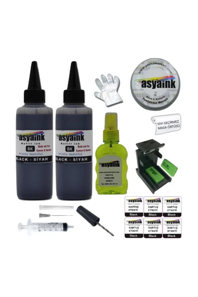 Canon MG3250/MG3255 Uyumlu Siyah Kartuş Dolum Seti PG540 ürün görseli 1
