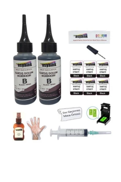 Canon E404/e414 Uyumlu Siyah Kartuş Dolum Seti - Pg46 ürün görseli 1