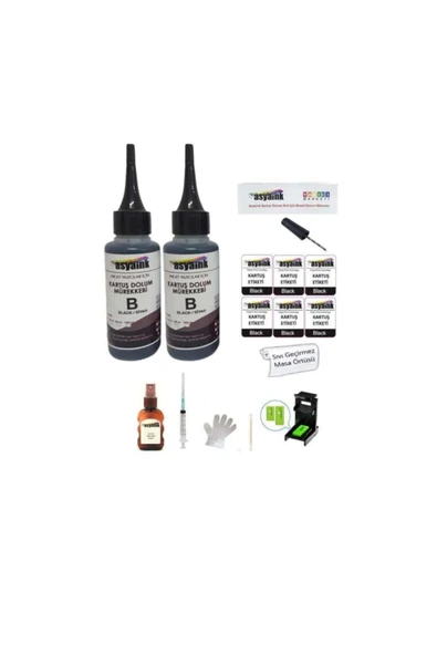 Canon E404/e414/e464/e474/e484 Yazıcı Uyumlu Siyah Kartuş Dolum Seti - Pg46 ürün görseli 1