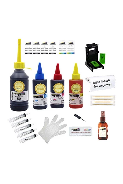 Canon Mg2555 /mg2950 / Mg3050 Uyumlu Ekonomik Kartuş Dolum Seti ürün görseli 1