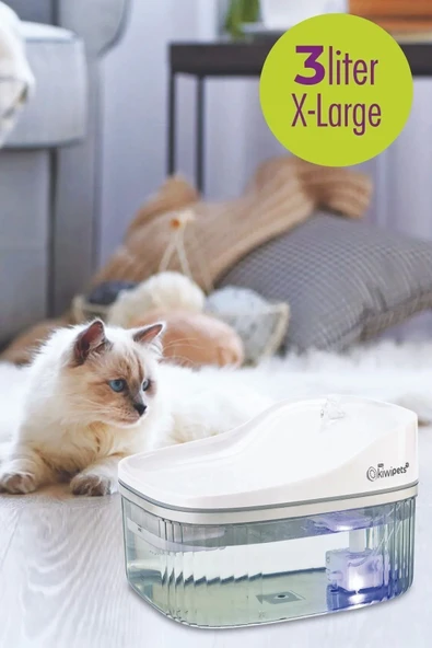 Kiwi Kiwipets  Kpf-10547 Otomatik Pet Su Çeşmesi Ultra sessiz ürün görseli 1