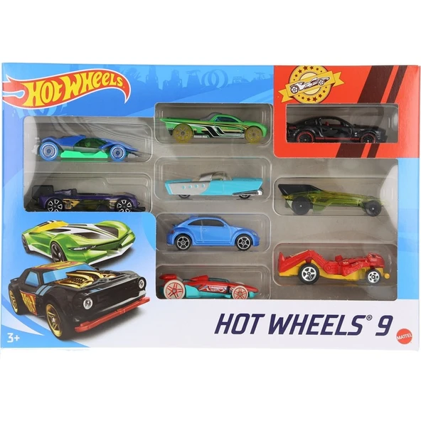 Hot Wheels 9'lu Araba Seti X6999 ürün görseli 1