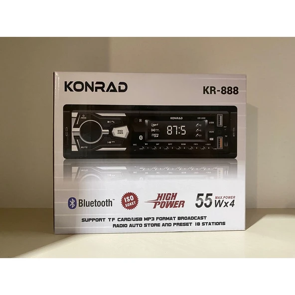 Korad KR-888 4X55W Bt/tf Card/usb/mp3 Oto Teyp ürün görseli 1