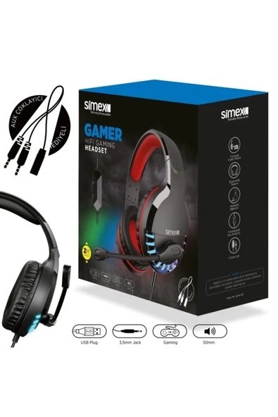 Simex Gamer Oyuncu Kulaklığı ürün görseli 1