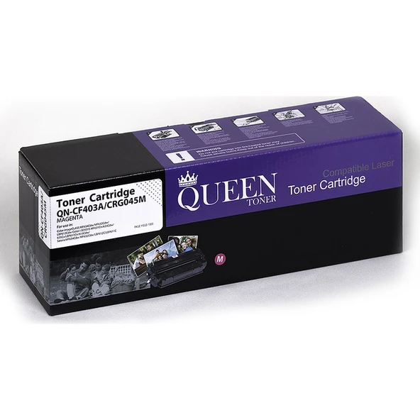 Queen Canon CRG045M Muadil Toner 1300 Sayfa Kırmızı ürün görseli 1