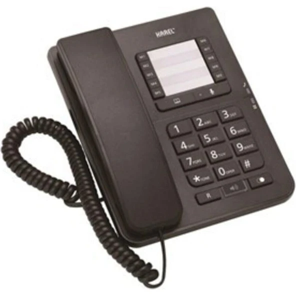 Karel Tm142 Siyah Masa Üstü Telefon Tm-142 Tel.Kr Tm-142 ürün görseli 1