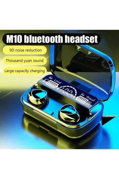 GOLD AKSESUAR M10 NEWEST V5.3 BT Wriless BLUETOOTH KULAKLIK ürün görseli 1