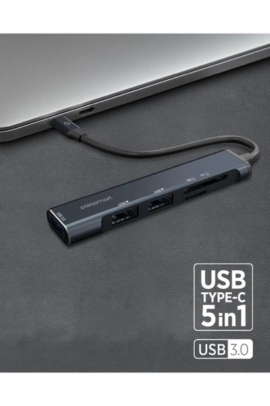 Polosmart PSH11 Dönüştürücü Hub Siyah - Resim 2
