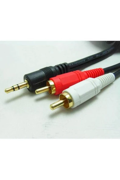 NIVATECH NTC 423 5 Metre  2 3.5 MM RCA Line Aux Ses Kablosu ürün görseli 1
