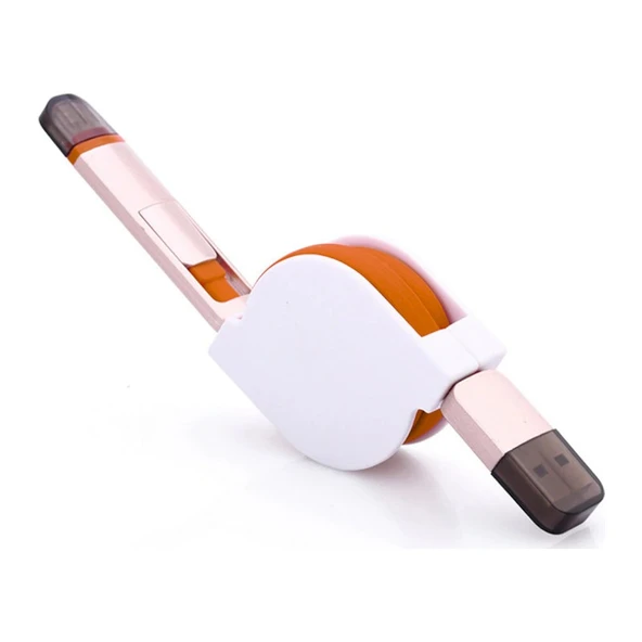 Go Mobile GM-CCM-01 Makaralı Lightning - Micro USB Kablo ürün görseli 1