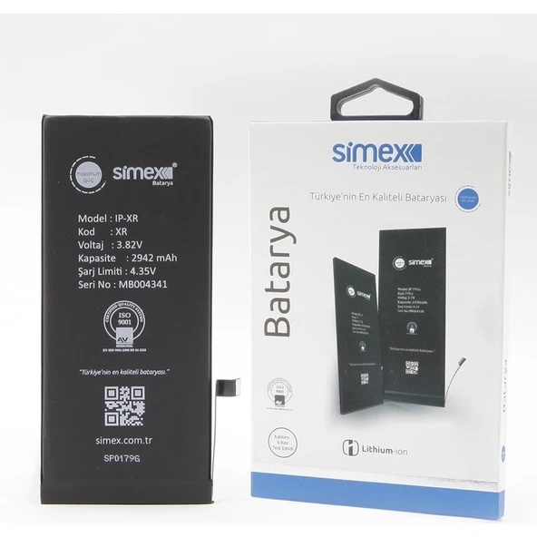 Simex Apple iPhone Xr Batarya Sbt-01 ürün görseli 1