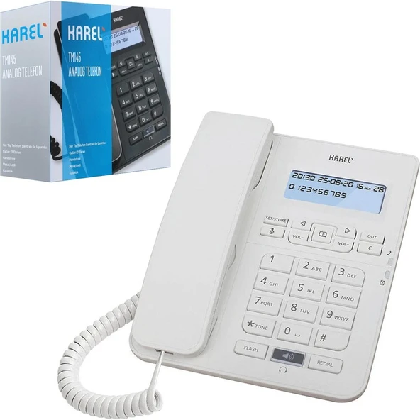 Karel TM-145  Masa Telefonu Dijital Beyaz ürün görseli 1