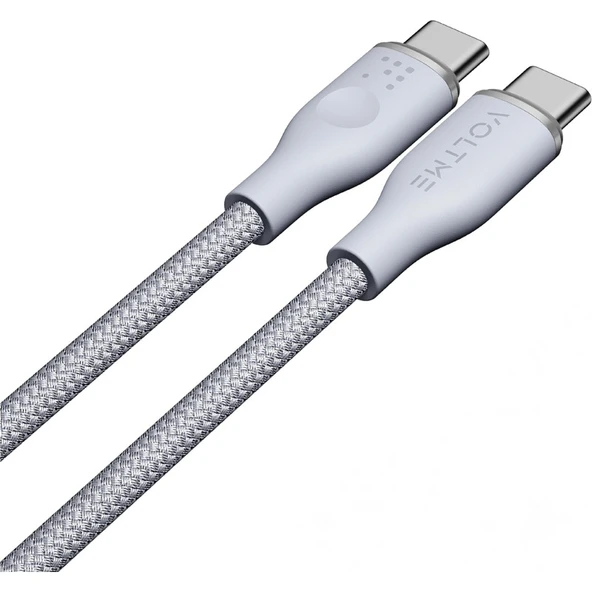 Voltme C2056 Powerlink Rugg 60W Type-C Şarj Kablosu 1.8m 3A-GRI ürün görseli 1