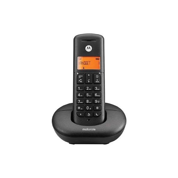Motorola E201 Kablosuz Telsiz Telefon - Siyah ürün görseli 1