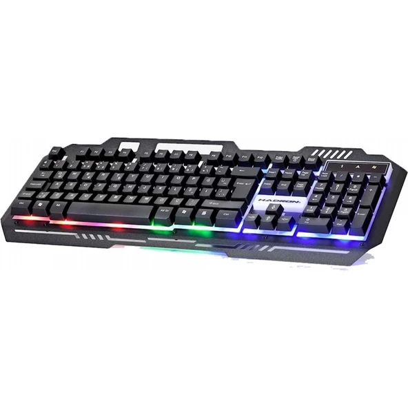 Hadron HD863 Kablolu Metal Kasa Rgb Işıklı Oyuncu Gaming Klavye ürün görseli 1