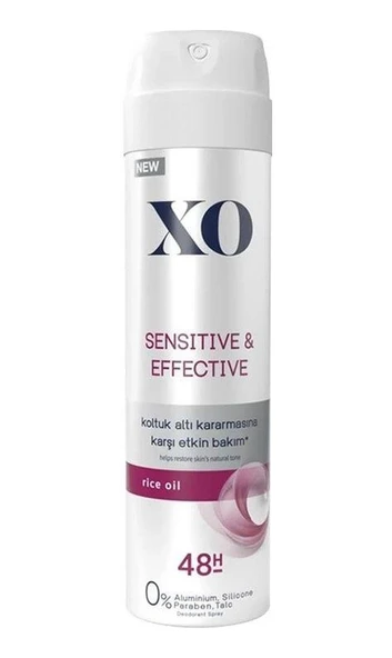 Xo Sensitive & Effective Kadın Sprey Deodorant 150 ML ürün görseli 1