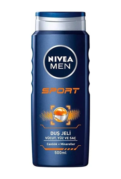 Nivea Men Sport Erkek Saç Yüz ve Vücut Yıkama Jeli 500 ML ürün görseli 1