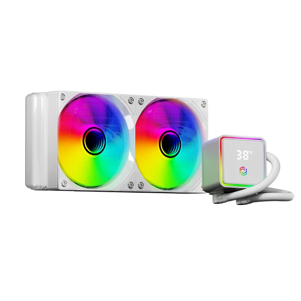 FRISBY FCL-240W ARGB 240 LIQUID COOLER WHITE ürün görseli 1