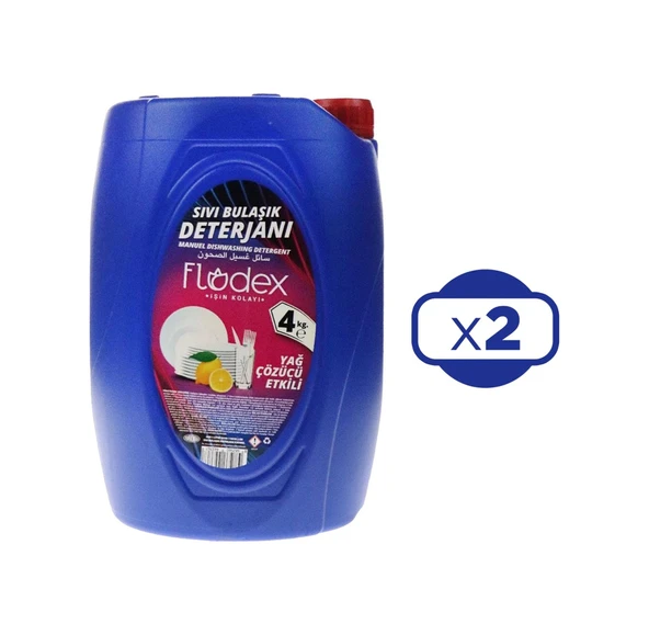 Flodex Sıvı Bulaşık Deterjanı 2 x 4 L - Resim 3