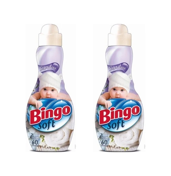 Bingo Soft Konsantre Çamaşır Yumuşatıcısı Sensitive 2 x 1440 ML ürün görseli 1
