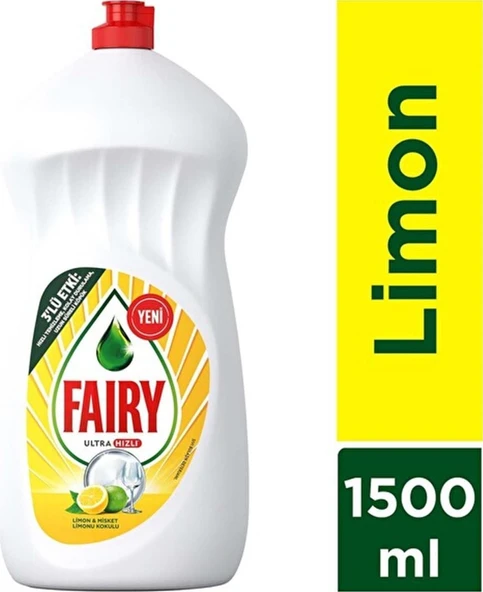 Fairy 1500 Ml Sıvı Bulaşık Deterjanı Limon ürün görseli 1