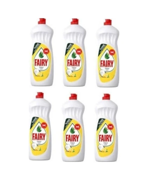 Fairy Limon Kokulu Sıvı Bulaşık Deterjanı 6 x 650 ML ürün görseli 1