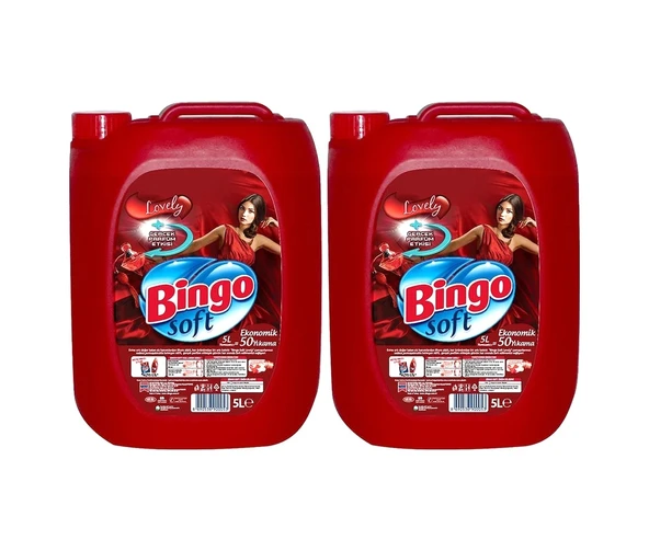 Bingo Soft Çamaşır Yumuşatıcısı Lovely 2 x 5 L ürün görseli 1