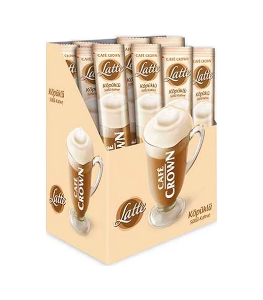 Cafe Crown Latte Sütlü Köpüklü Kahve 4'lü 24 x 17 G ürün görseli 1