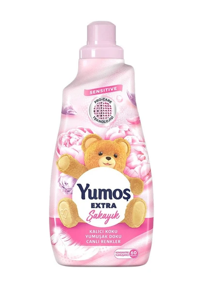 Yumos Extra Konsantre Çamaşır Yumuşatıcısı Şakayık 1440 ML ürün görseli 1