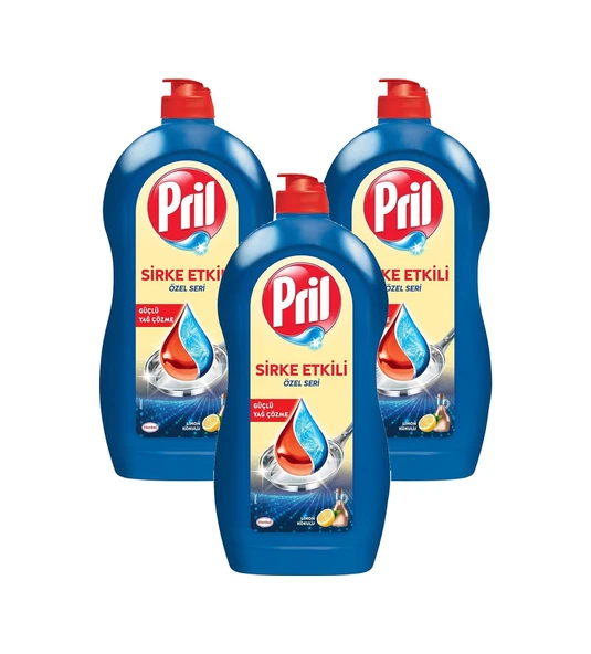 Pril Sirke Etkili Özel Seri 1100 Ml Bulaşık Deterjanı X 3 Adet ürün görseli 1