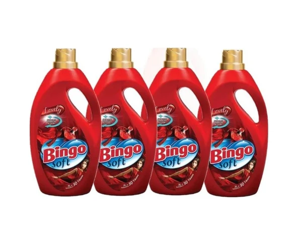 Bingo Soft Çamaşır Yumuşatıcısı Lovely 4 x 3 L ürün görseli 1