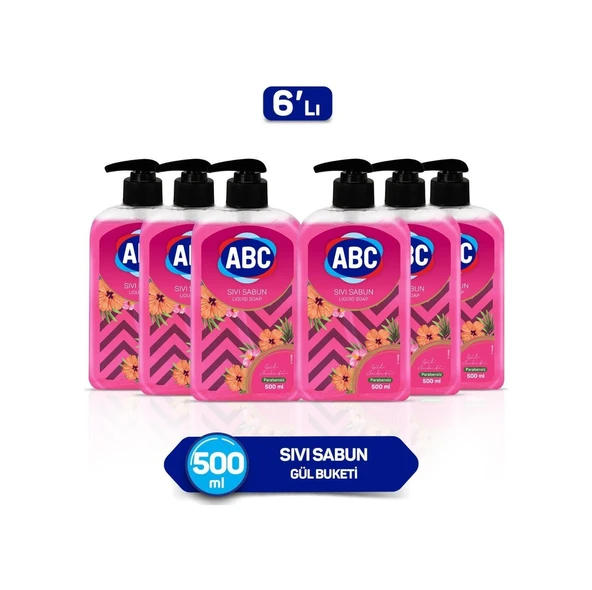 Abc Gül Buketi Sıvı Sabun 500 ML x 6 ürün görseli 1