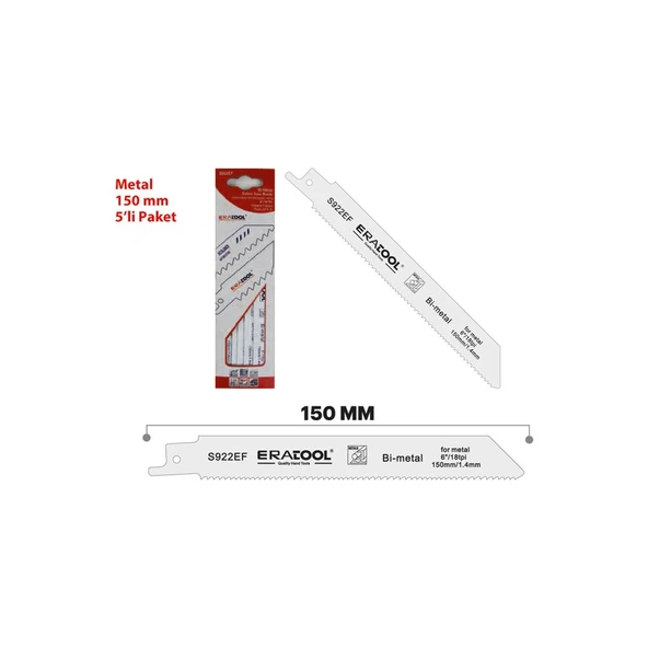Eratool Tilki Kuyruğu Tes.ağzı S922EF Metal Pk:5 ERA51805 Eratool ürün görseli 1