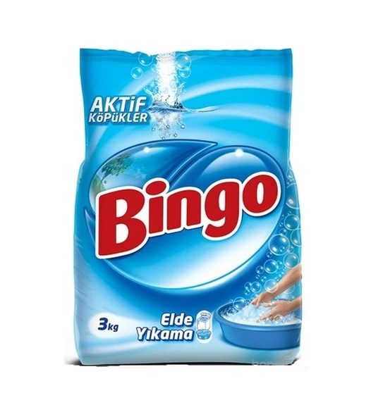 Bingo Elde Yıkama 3 KG Toz Çamaşır Deterjan ürün görseli 1