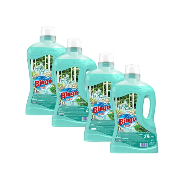 Bingo Fresh Ferah Evim Yüzey Temizleyici Ekonomi Paketi 4 x 2500 ML ürün görseli 1