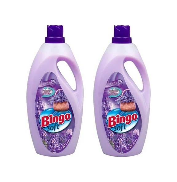 Bingo Soft Çamaşır Yumuşatıcısı Lavanta 2 x 3 L ürün görseli 1