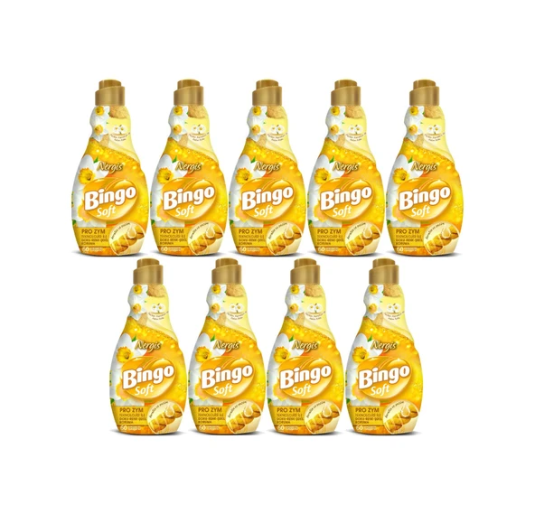 Bingo Soft Çamaşır Yumuşatıcı Konsantre 1440ml Nergis 9 Lu Set 9'lu Set ürün görseli 1