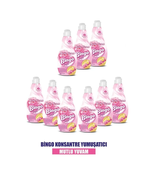 Soft Konsantre Çamaşır Yumuşatıcısı Mutlu Yuvam 9 x 1440 ML ürün görseli 1