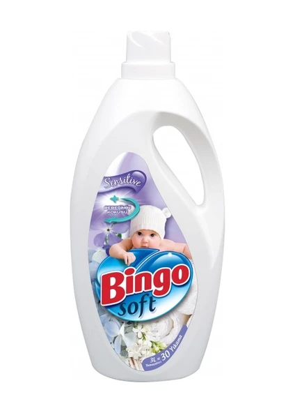 Bingo Soft Çamaşır Yumuşatıcısı Sensitive 6 x 3 L ürün görseli 1
