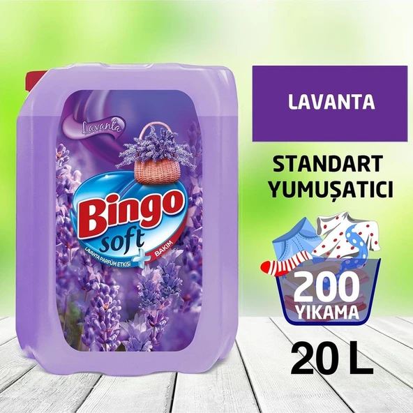 Bingo Soft Çamaşır Yumuşatıcısı Lavanta Rüzgarı 5 L Ekonomi Paketi 4'Lü ürün görseli 1