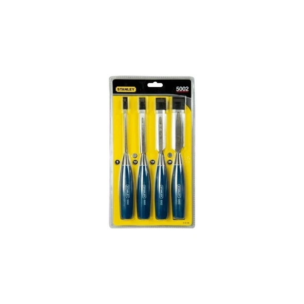 Stanley 0-16-129 İskarpela Seti, Mavi, 4LÜ (6,12,18,25 mm) ürün görseli 1